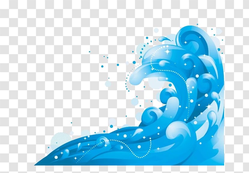 Wave Royalty-free Clip Art - Blue - Waves Transparent PNG