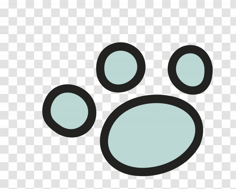 Brand Circle Pattern - Vector Blue Cartoon Meng Pet Small Footprints Transparent PNG