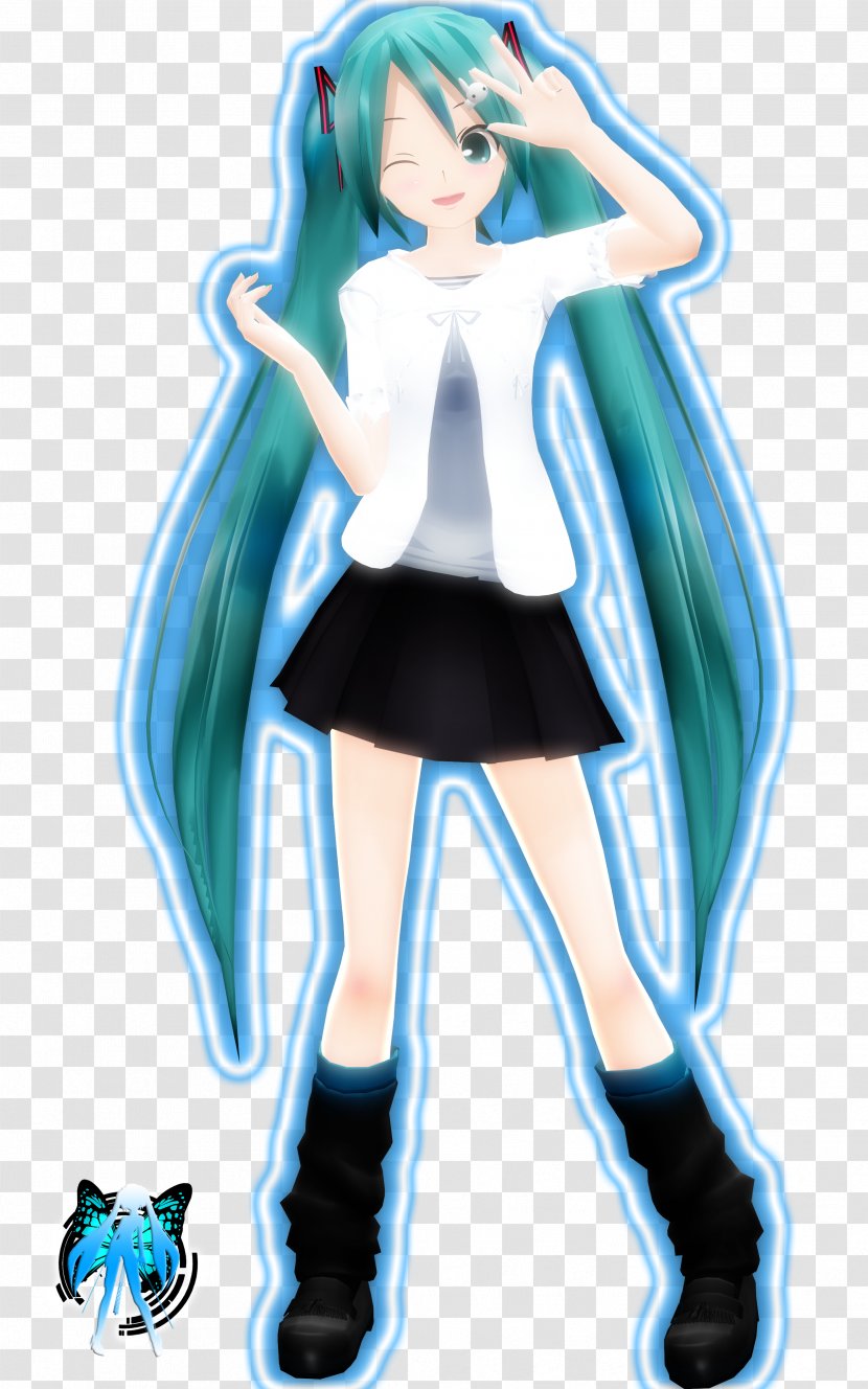 DeviantArt Hatsune Miku Character Turquoise - Frame Transparent PNG