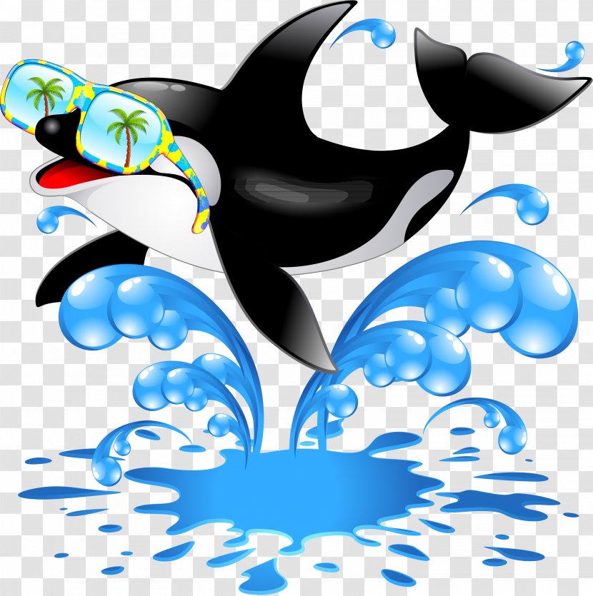 Killer Whale Cetacea Clip Art - Fictional Character - Dolphin Transparent PNG