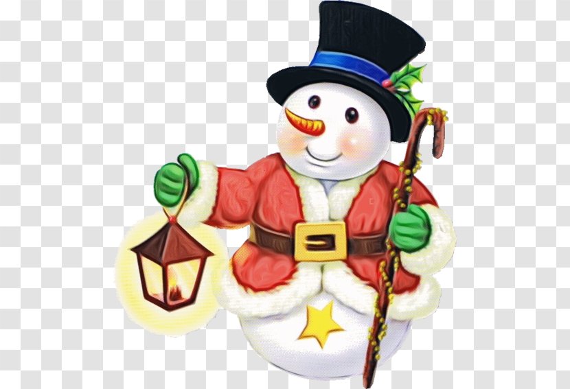Snowman - Christmas - Cartoon Transparent PNG