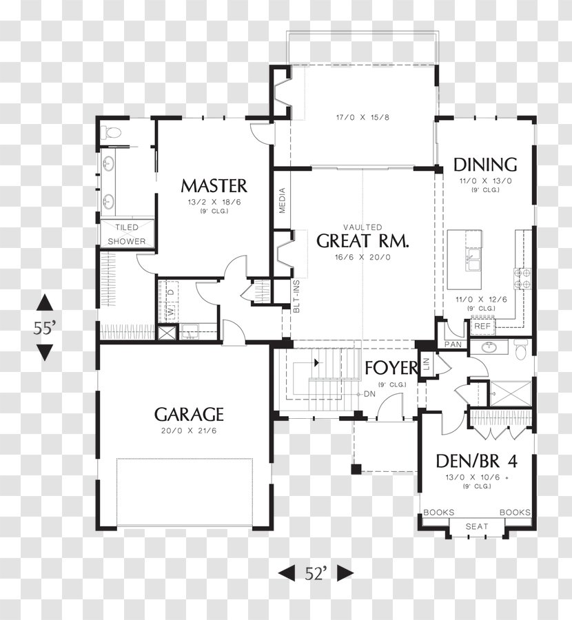 Floor Plan House Storey - Bedroom - Traditional Transparent PNG