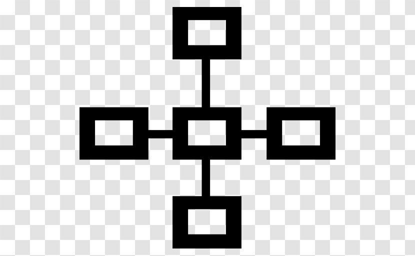 Local Area Network Computer Download Symbol - Black And White - Organization Chart Transparent PNG