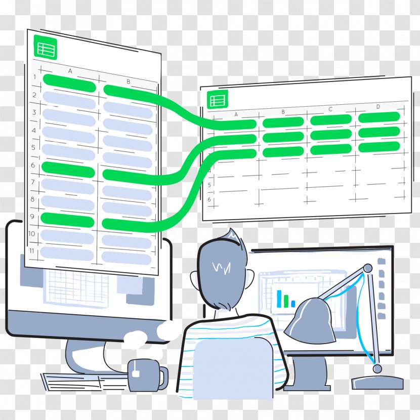 Computer Network Diagram Engineering Product Design - Data Sheet Transparent PNG