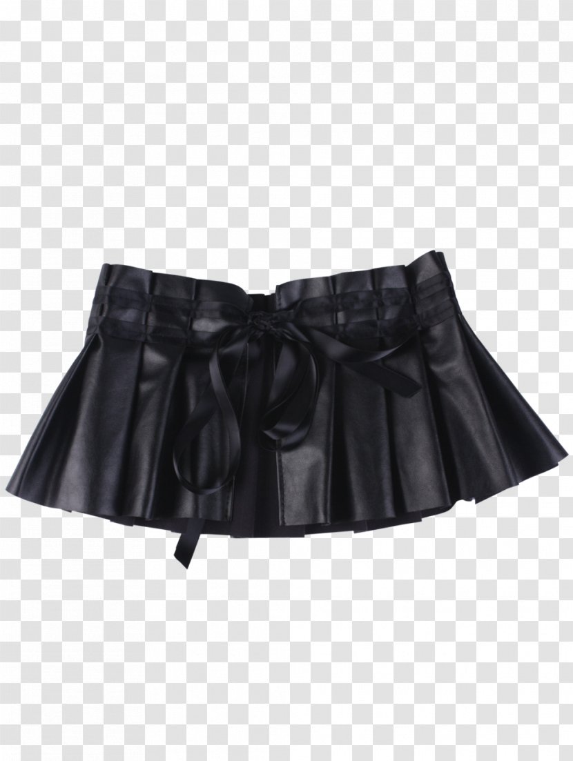 Bicast Leather Skirt Belt Artificial - Braces - Bowknot Transparent PNG