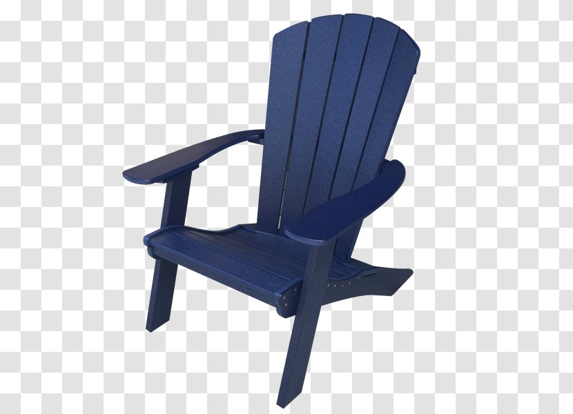 Chair Plastic Armrest Garden Furniture - Cobalt Blue Transparent PNG