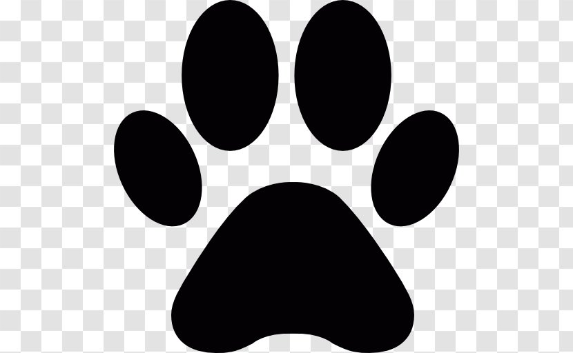 Paw Printing Clip Art - Black Transparent PNG