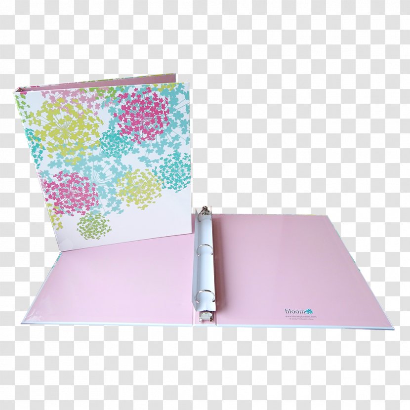 Ring Binder Paper Office Supplies Stationery - Turquoise - Fashion Desk Calendar Transparent PNG