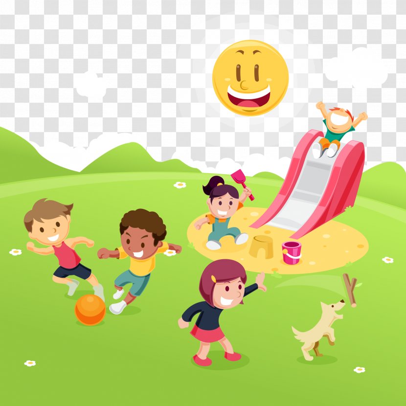 Child Park Game Download Euclidean Vector - Fun - Children Play Illustration Transparent PNG