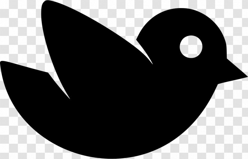 Beak Clip Art Black Silhouette - Twitter Symbol Bird Transparent PNG