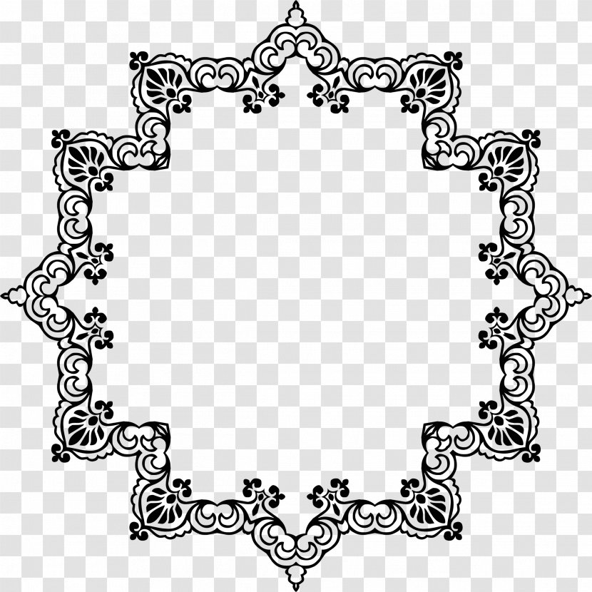 Clip Art - Flower Rattan Decorative Frame Transparent PNG