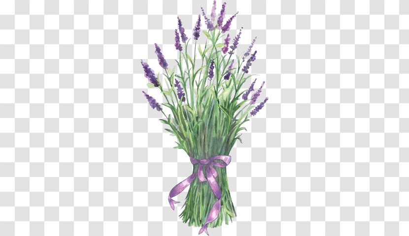 Lavender Flower Clip Art - Watercolor Painting Transparent PNG