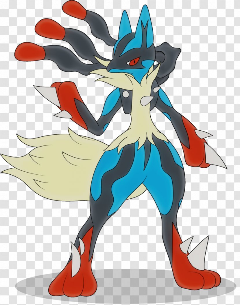 Lucario Pokémon Red And Blue Drawing Coloring Book - Watercolor - DRAKE Transparent PNG
