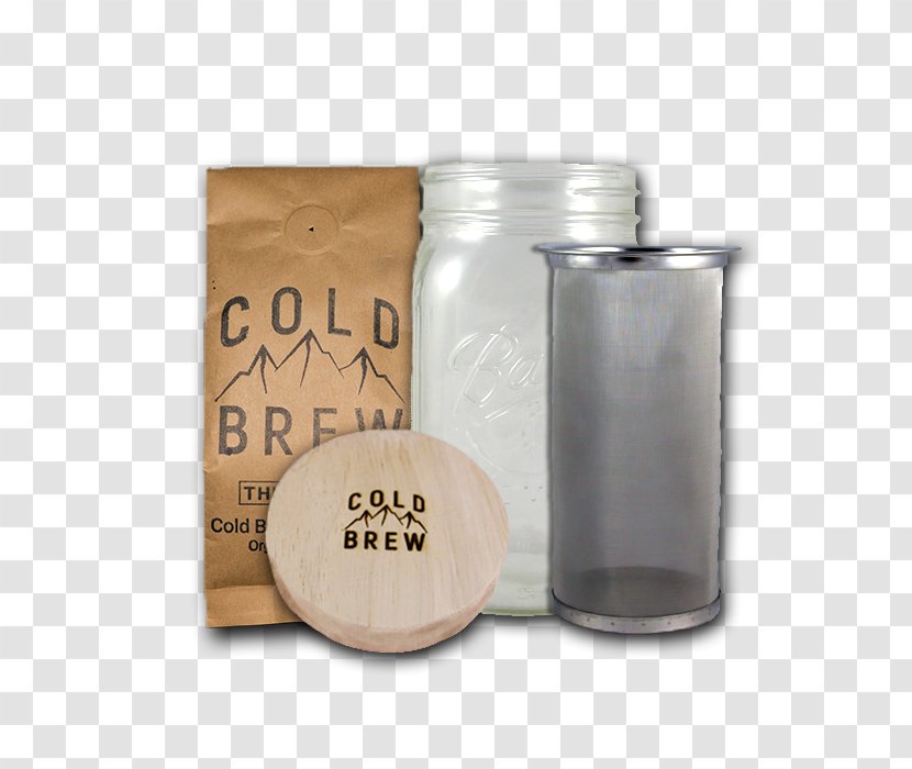 Cold Brew Mason Jar Coffee Glass Transparent PNG