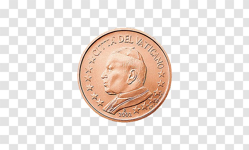 1 Cent Euro Coin Vatican City Copper 2 - Coins Transparent PNG