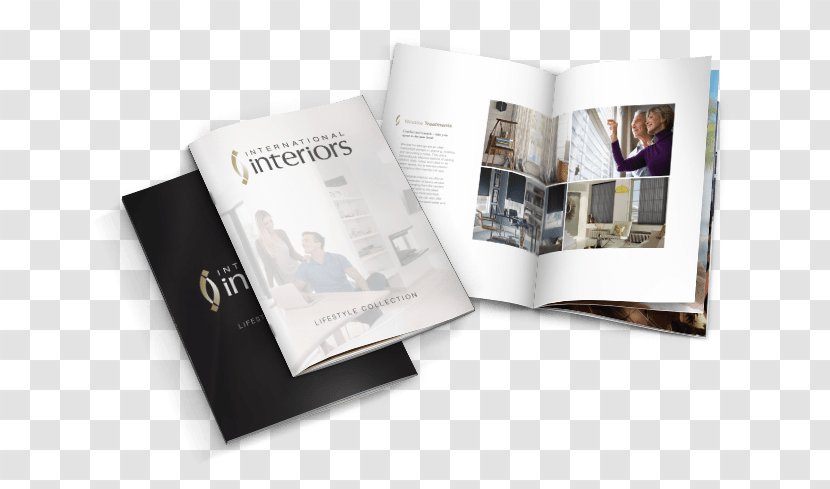 International Interiors Interior Design Services Furniture - Book - Brochure Mockup Transparent PNG