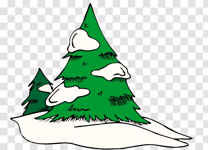 Tree Pine Snow Clip Art - Top Transparent PNG
