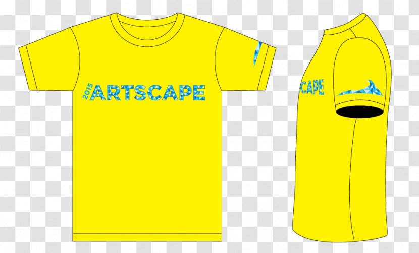 T-shirt Logo Sleeve Product - Yellow - Tshirt Transparent PNG