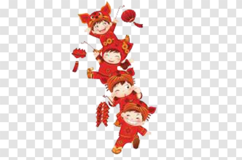 Firecracker Chinese New Year Lion Dance Years Day If(we) - Nian - Firecrackers Child Transparent PNG