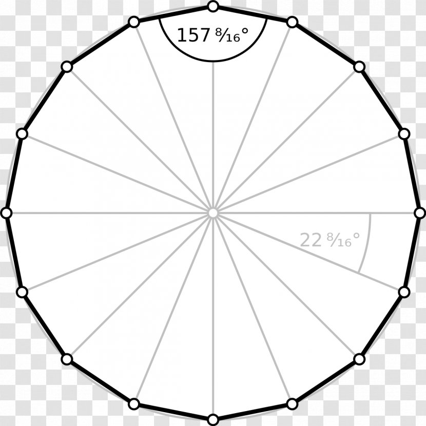 Dodecagon Regular Polygon Internal Angle Shape - Tridecagon - Sided Transparent PNG