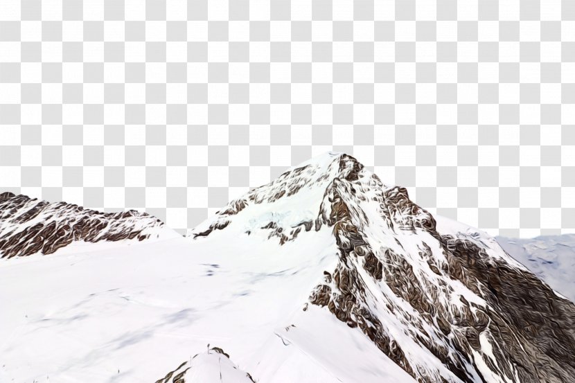 Terrain Geology Nunatak Massif Mountain Range - Snow - Pass Adventure Transparent PNG