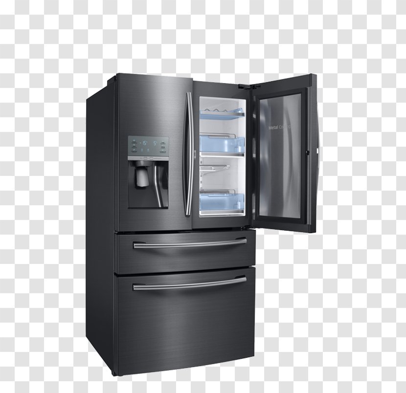 Refrigerator Samsung RF28JBEDB Home Appliance Auto-defrost Door - Rf28jbedb Transparent PNG