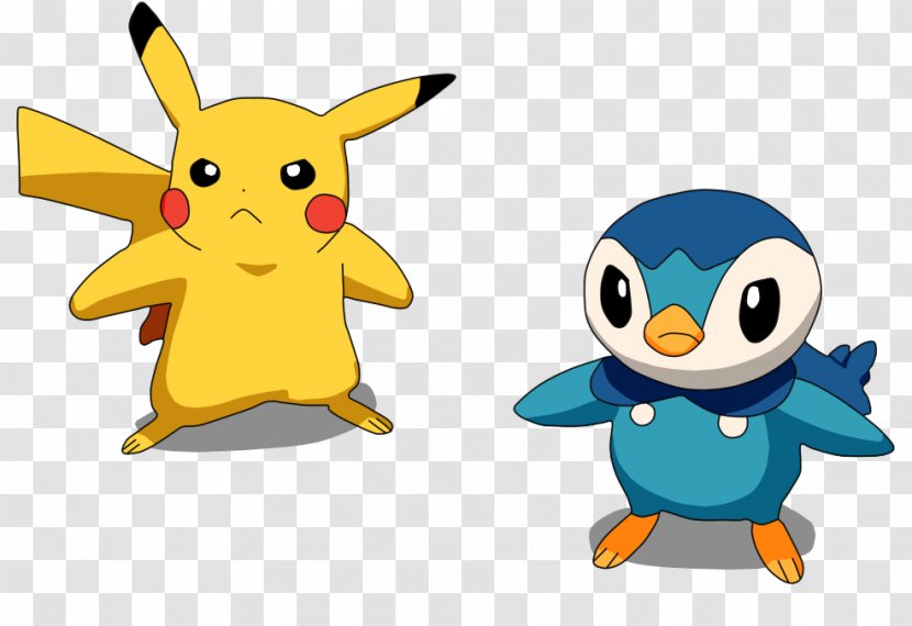 Pikachu Penguin Piplup Pokémon - Mascot Transparent PNG