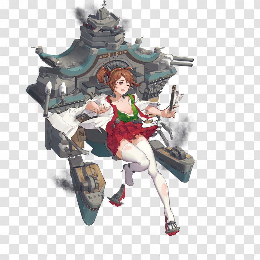 Battleship Girls Hyūga Province Japanese Ise - Imperial Navy - Figurine Transparent PNG