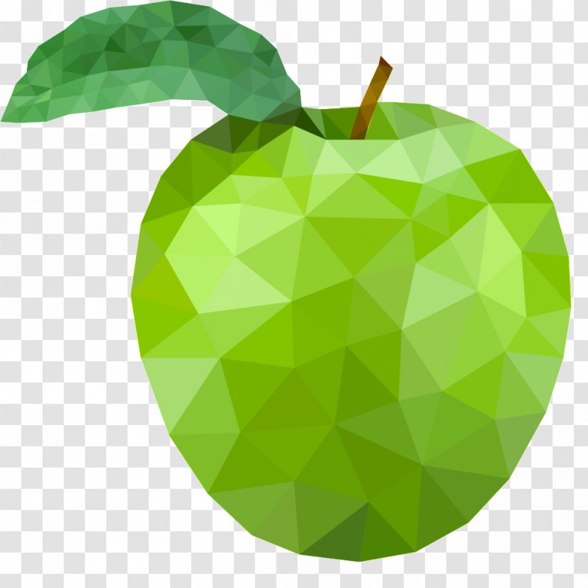 Juice Manzana Verde Fruit Geometry Apple - Plant - Green Transparent PNG