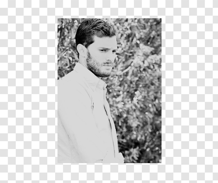 Christian Grey Photography Fifty Shades Male - Black And White - Jamie Dornan Transparent PNG