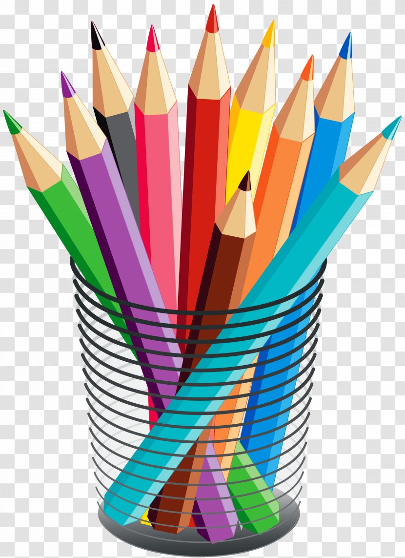 Colored Pencil Drawing Crayon - Line Art - Material Transparent PNG