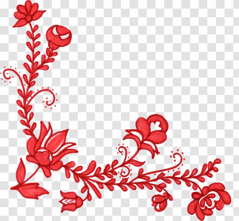 Flower Red Floral Design Clip Art - Christmas Transparent PNG