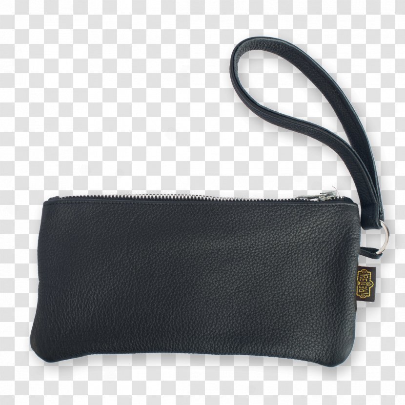 Coin Purse Leather Bag - Black Transparent PNG