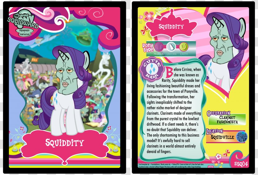 My Little Pony Collectible Card Game Squidward Tentacles Art Pony: Friendship Is Magic Fandom Transparent PNG