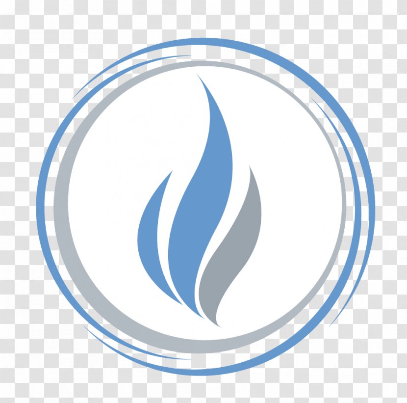 Circle Crescent Symbol Logo - Blue - (4) Transparent PNG