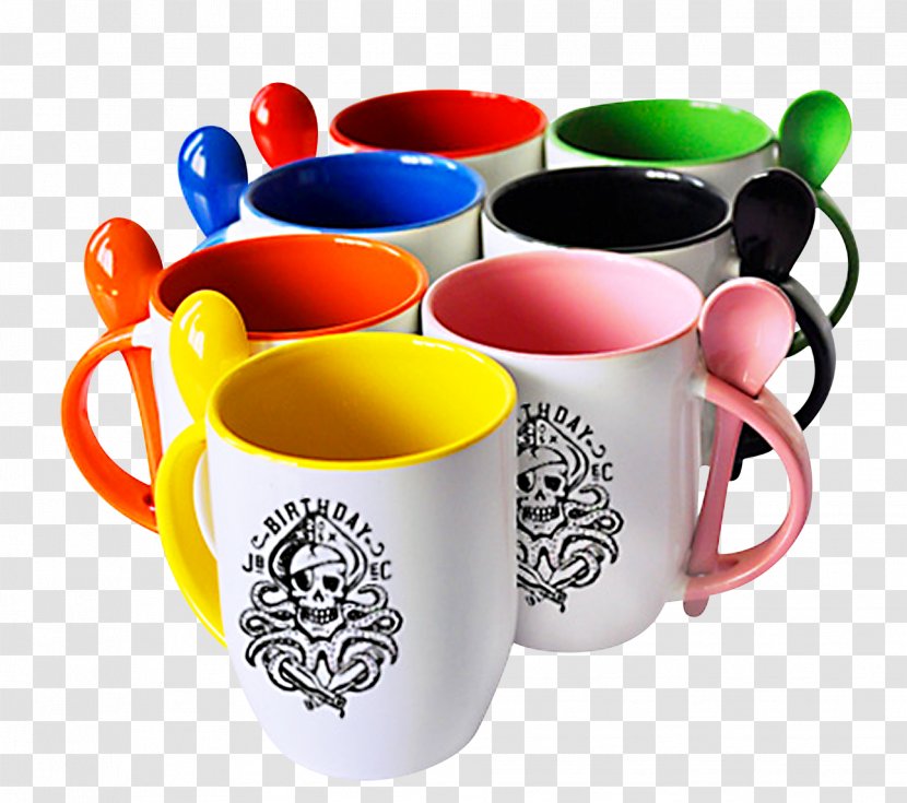 Coffee Cup Mug Ceramic Spoon - Asa Transparent PNG