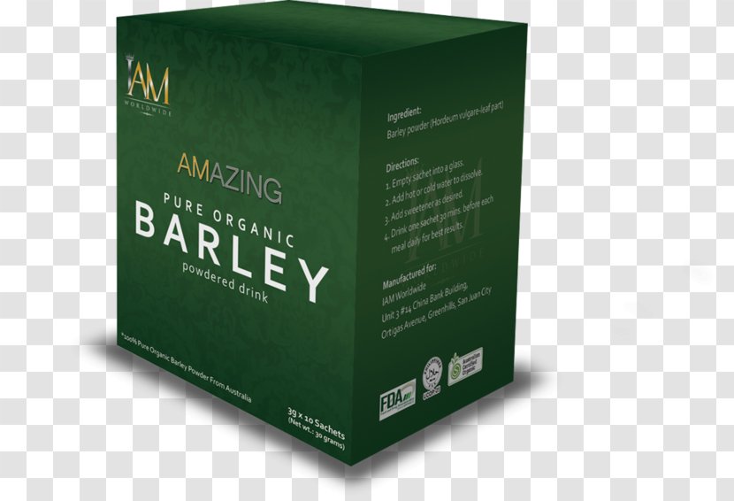 Organic Food Barley Health Juice - Brand Transparent PNG