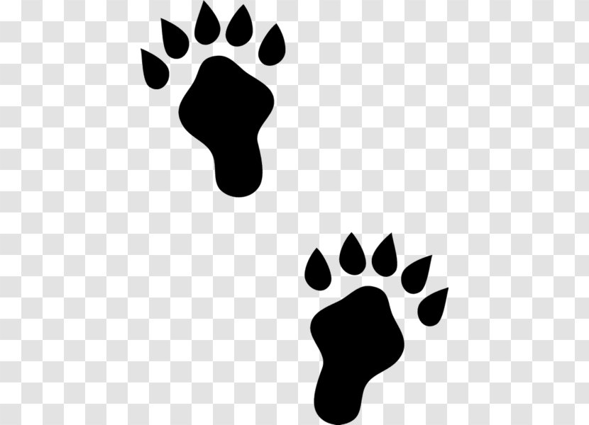 Rubber Stamp Postage Stamps Paw Animal Track Printing - Black And White Transparent PNG