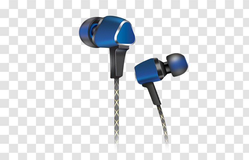 Headphones Length Microphone Blue Sound - Stereophonic Transparent PNG