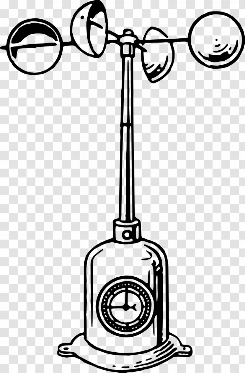 Anemometer Wind Speed Weather Station Clip Art - Line Transparent PNG