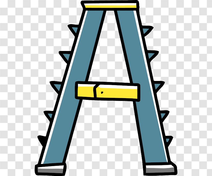 Scribblenauts A-frame Ladder Clip Art - Ladders Transparent PNG