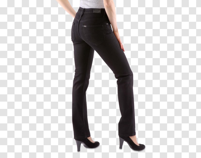 Jeans Waist Denim Leggings Pants - Straight Trousers Transparent PNG