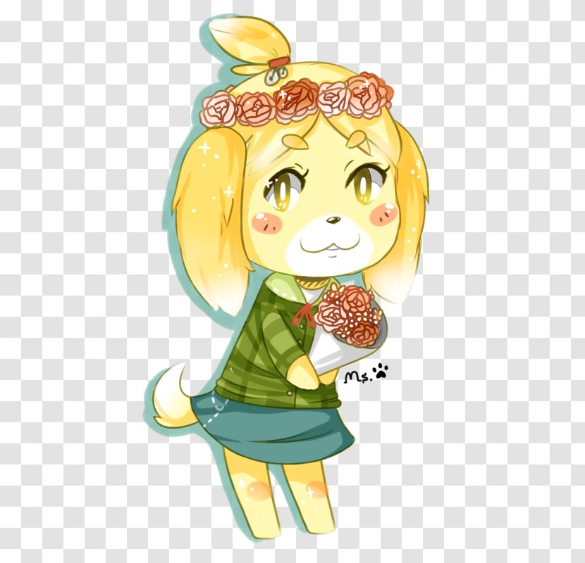 Animal Crossing: New Leaf Drawing Illustration DeviantArt Flower - Fan Art - Acnl Isabelle Transparent PNG