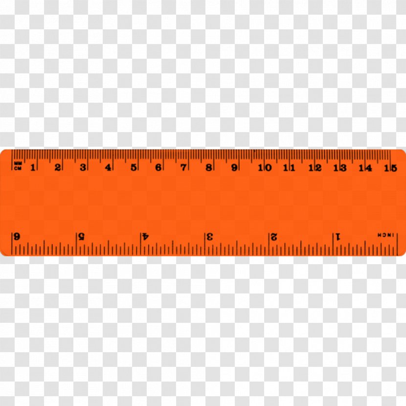 Line Ruler Angle Point Font - Orange - Mm Transparent PNG