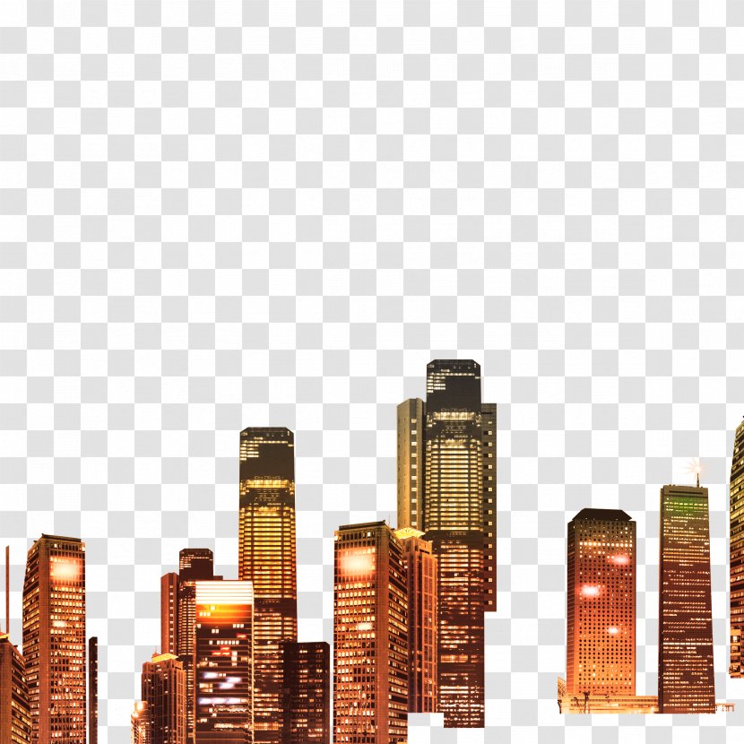 Nightscape Building City - Lights Transparent PNG