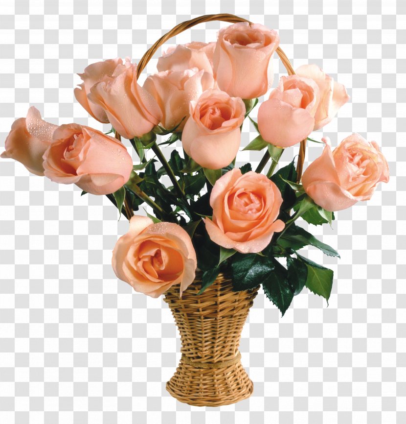 Flower Bouquet Garden Roses Delivery Basket - Rose Order - Gif Transparent PNG