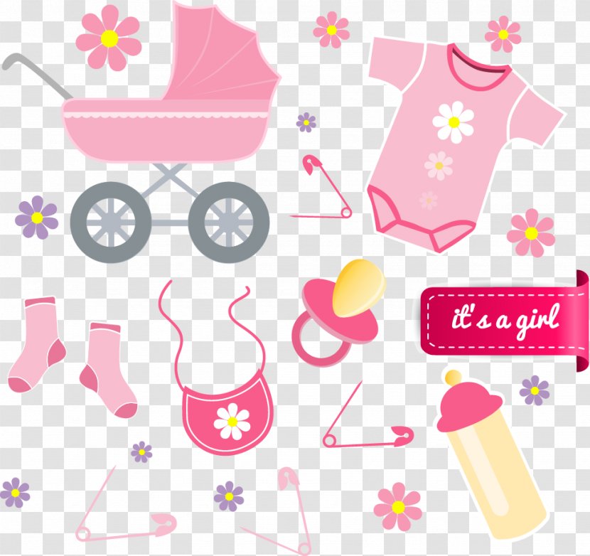 Infant Clothing Baby Announcement Euclidean Vector - Illustration - Clothes Transparent PNG