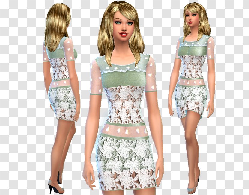 The Sims 4 Sleeve Wedding Dress Lace - Cartoon Transparent PNG