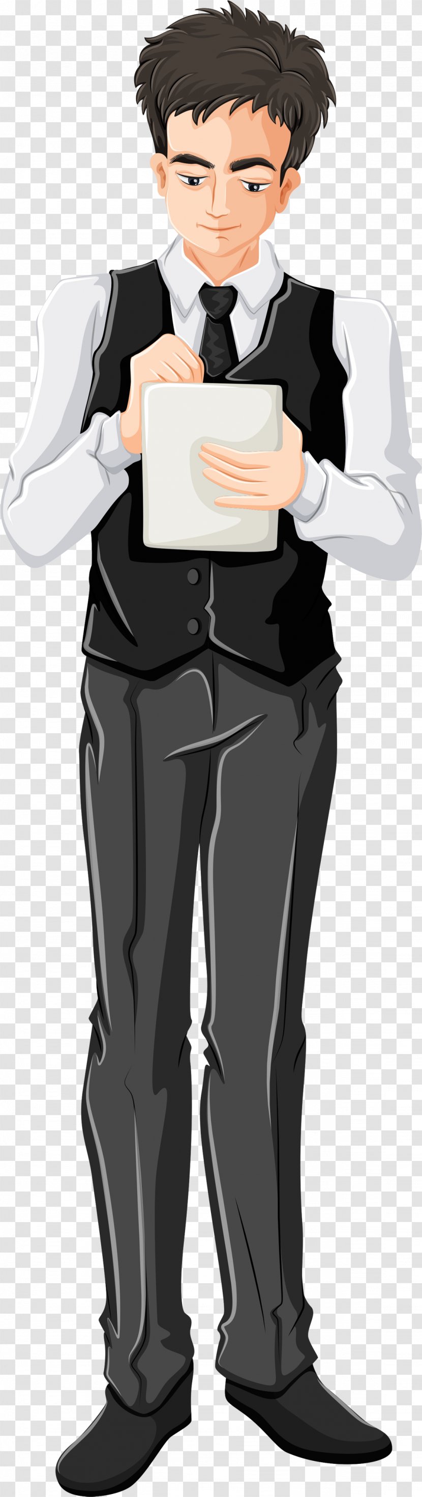 Waiter Drawing - Flower - Occupational Transparent PNG