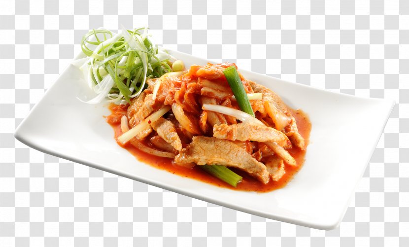 Twice-cooked Pork Pad Thai Cuisine Korean Recipe - Koreans - Roast Fried Rice Transparent PNG